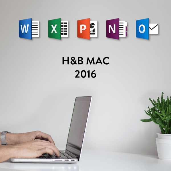 Office Home and Business Mac 2016 apps