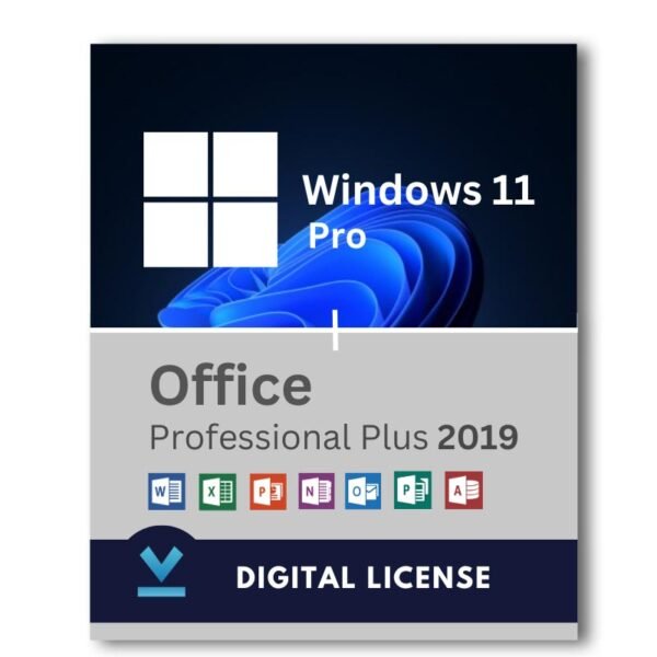 Windows 11 Pro + Microsoft Office 2019 Professional Plus Bundle